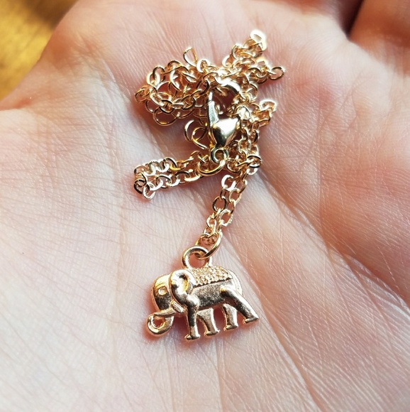 New Gold Elephant Anklet - Picture 1 of 8